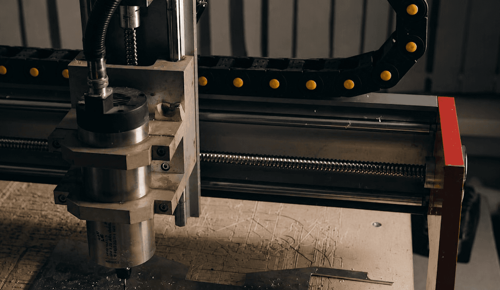 CNC machine on the shop floor: source video still